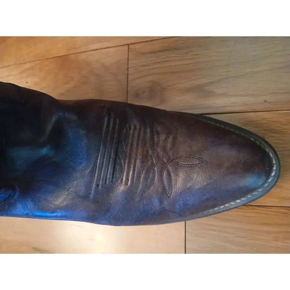 Justin Boots Men's Marbled Deerlite 1564 Brown Cowboy Western Boot 12EE
